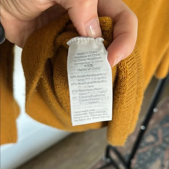 Madewell Gold Bell-Sleeve Sweater - Picture 4 of 4